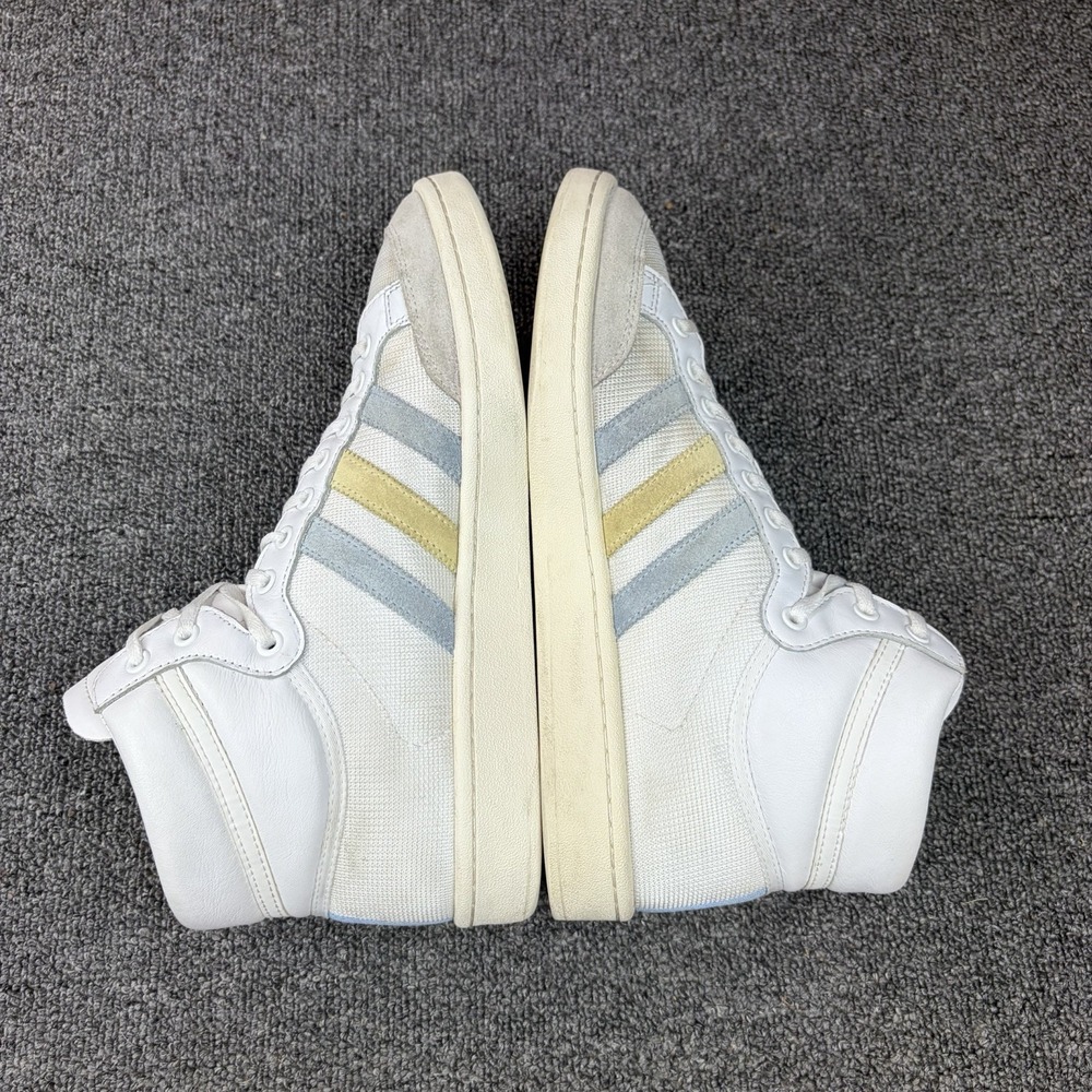Adidas Americana Hi White Blue Yellow High Top Sneakers Shoes Mens 10.5 EF2505 - Picture 7 of 9